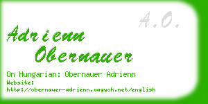 adrienn obernauer business card